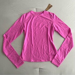 NWT SKIMS Neon Orchid Fits Everybody Long Sleeve T-shirt - Size Small